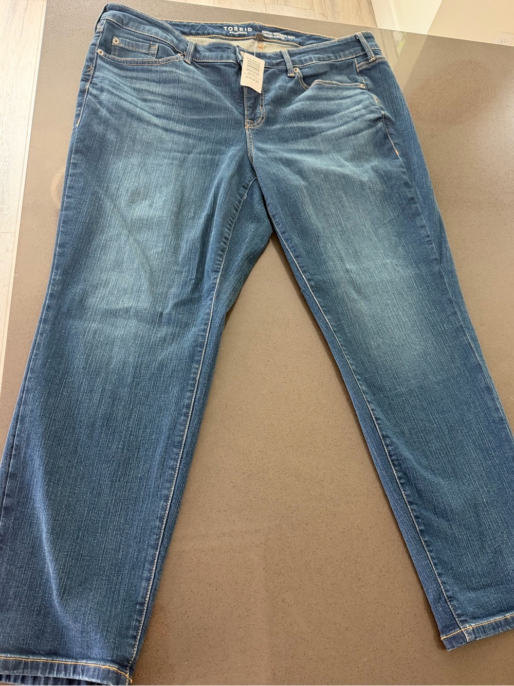 torrid Blue Medium Wash Straight-Leg Jeans